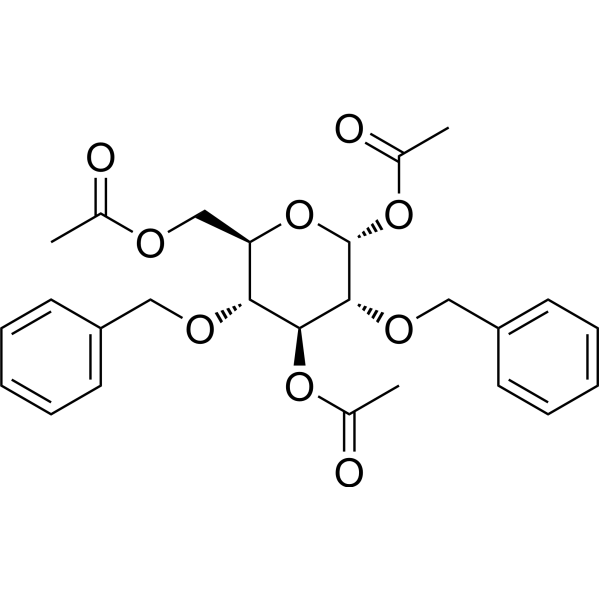 α-D-Glucopyranose,2,4-bis-O-(phenylmethyl),triacetate 79414-66-7